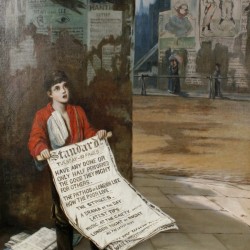 A London Newsboy 1893
